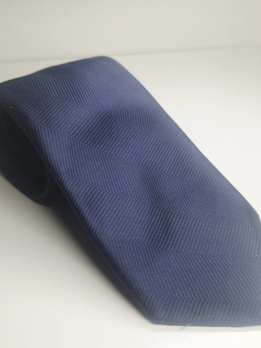 Paco Rabanne Navy Chevron All Silk Necktie